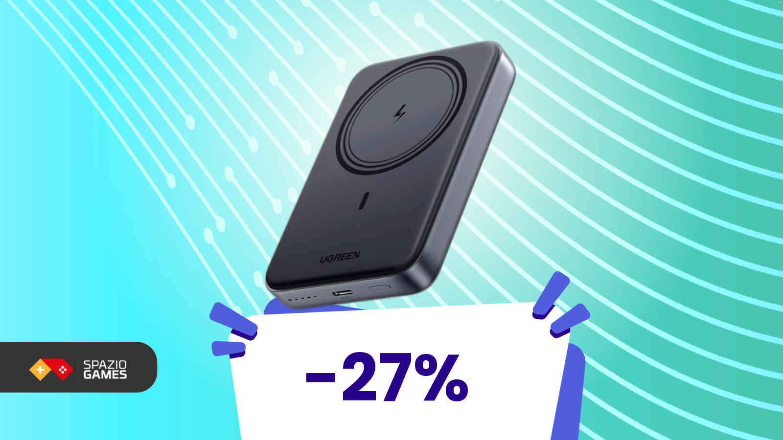 La powerbank magnetica che ricarica sempre, anche con la custodia
