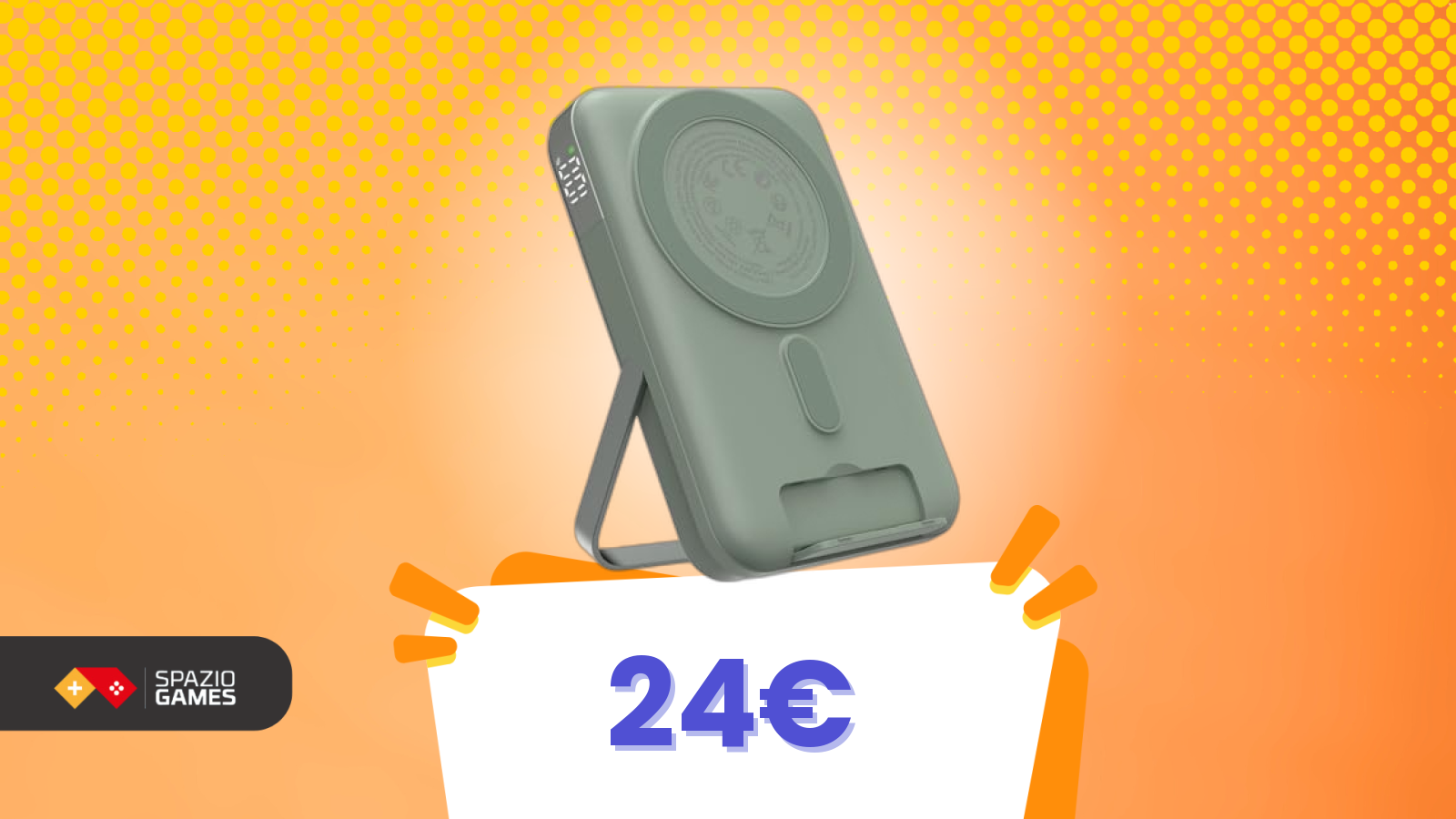 Non è una powerbank qualsiasi: ha un supporto che la rende più pratica delle altre