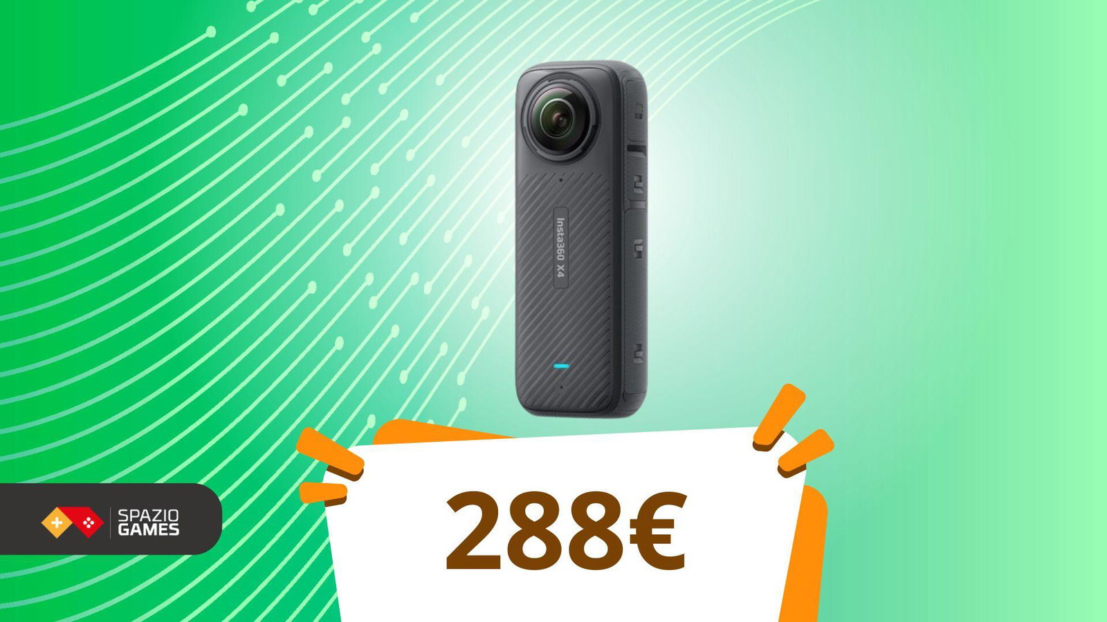 Insta360 X4 a 290€! Il tuo mondo in 360°, senza il conto salato