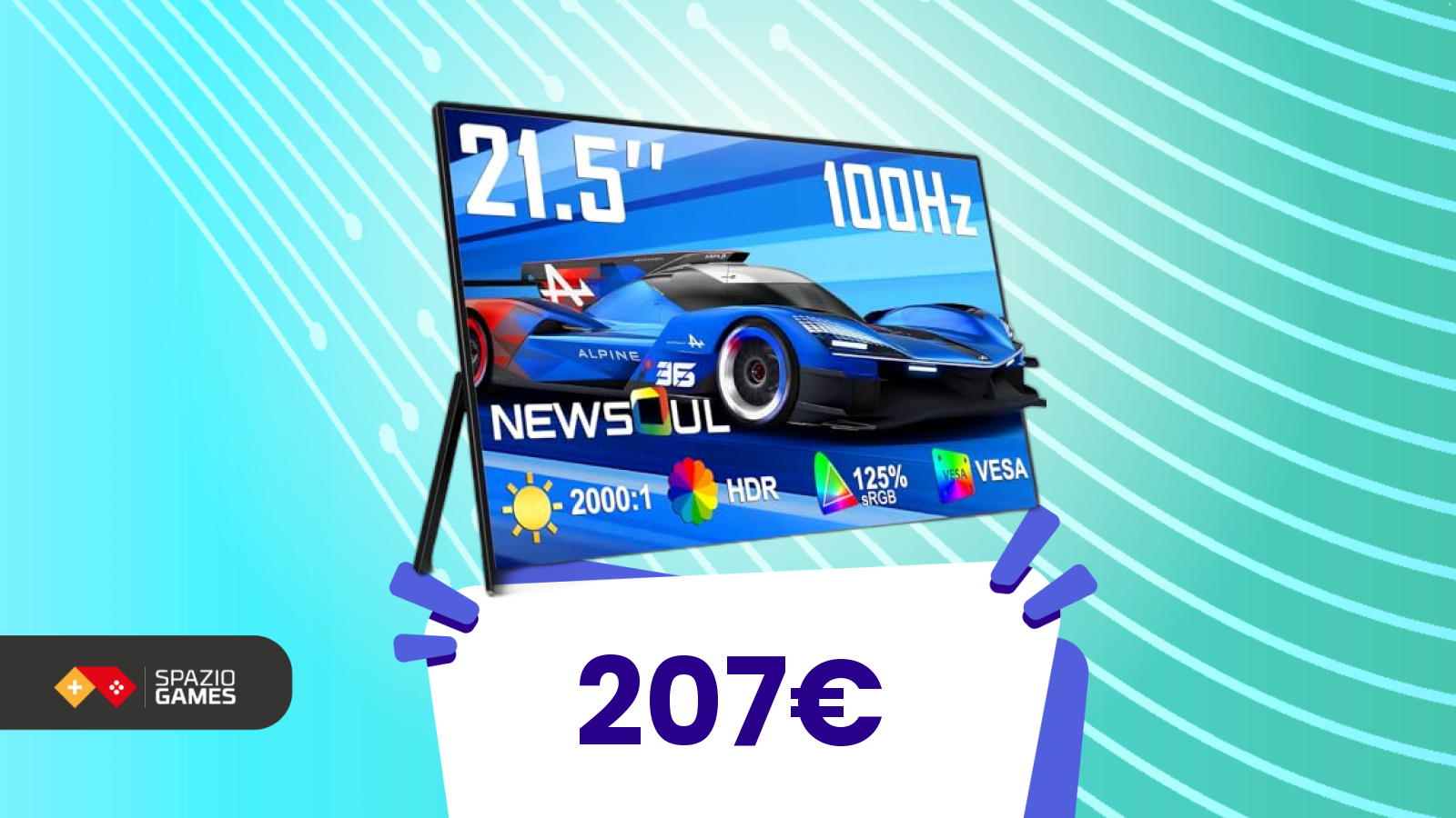 Più grande del tuo laptop: il monitor 4K portatile ora con coupon