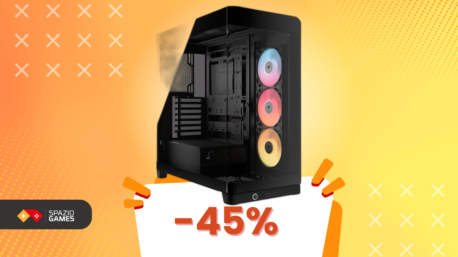 Offerta bomba! Case Corsair a -45%, finirà in un lampo