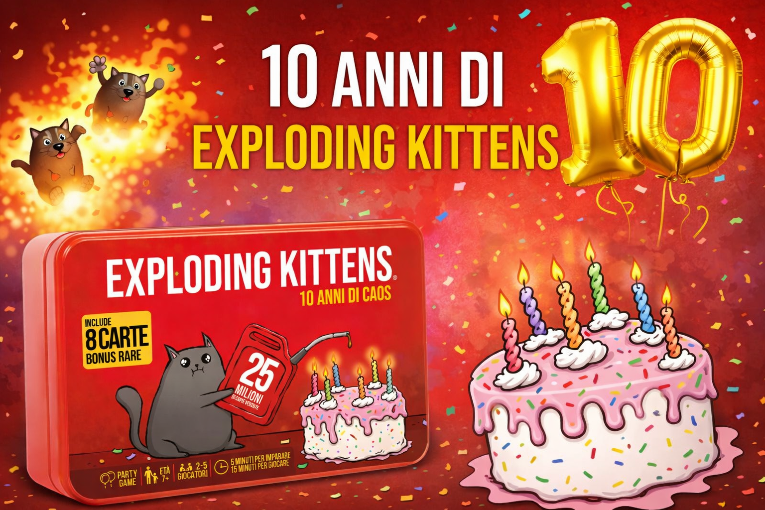10 anni di Exploding Kittens: il segreto del suo successo