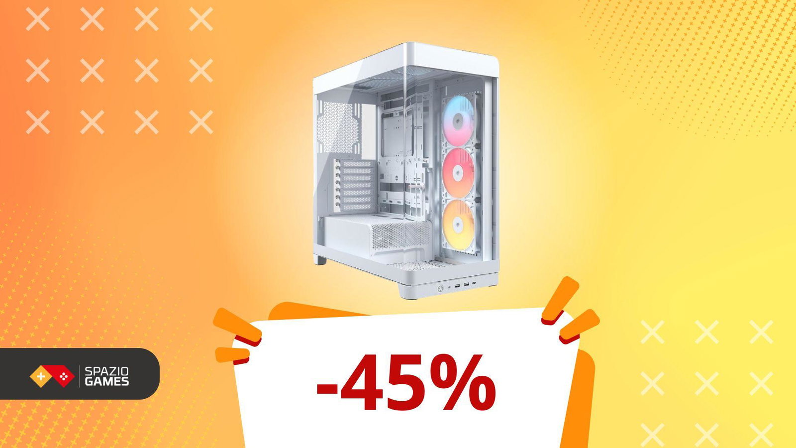 Ieri nero, oggi imperdibile: -45% sul case Corsair bianco