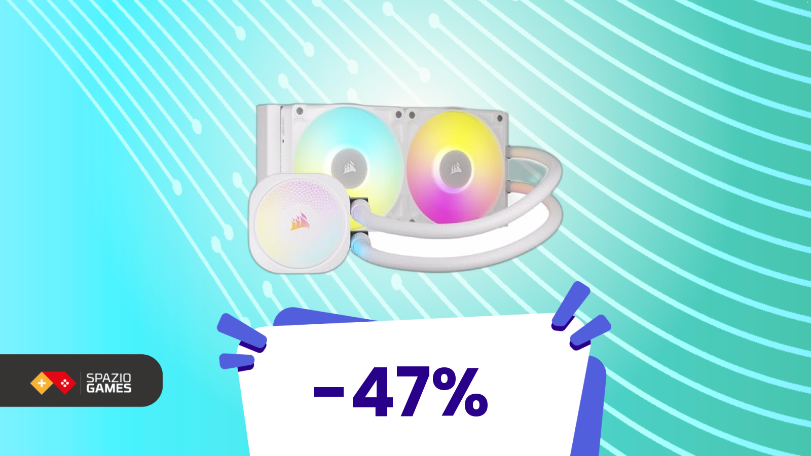 CPU più fresca, prezzo più basso: dissipatore Corsair a -47%