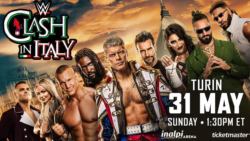 WWE Clash in Italy: ecco il poster dell'atteso PLE in Italia