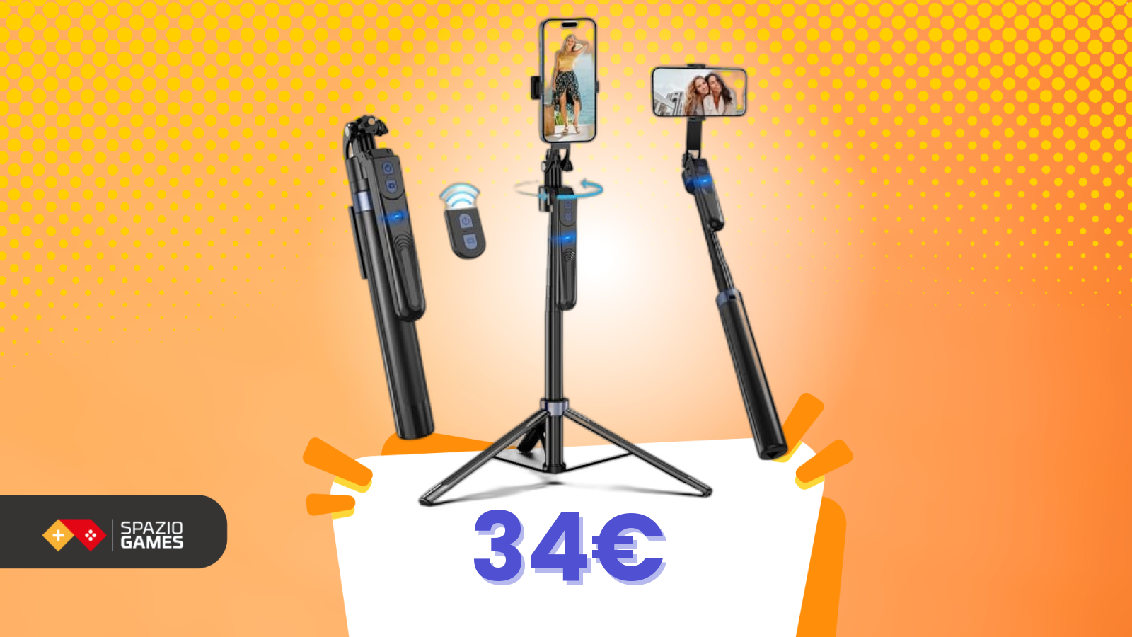 Riprese perfette senza aiuto: il treppiede smart con face tracking integrato