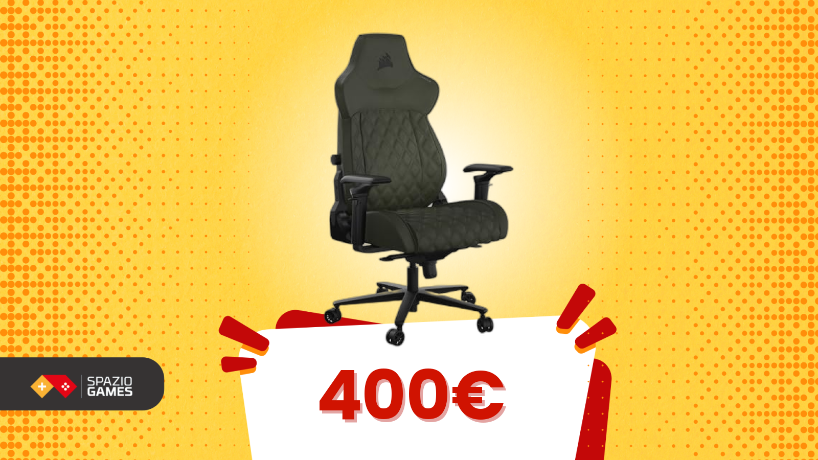 Questa sedia Corsair è pura qualità, e oggi su Amazon costa molto meno