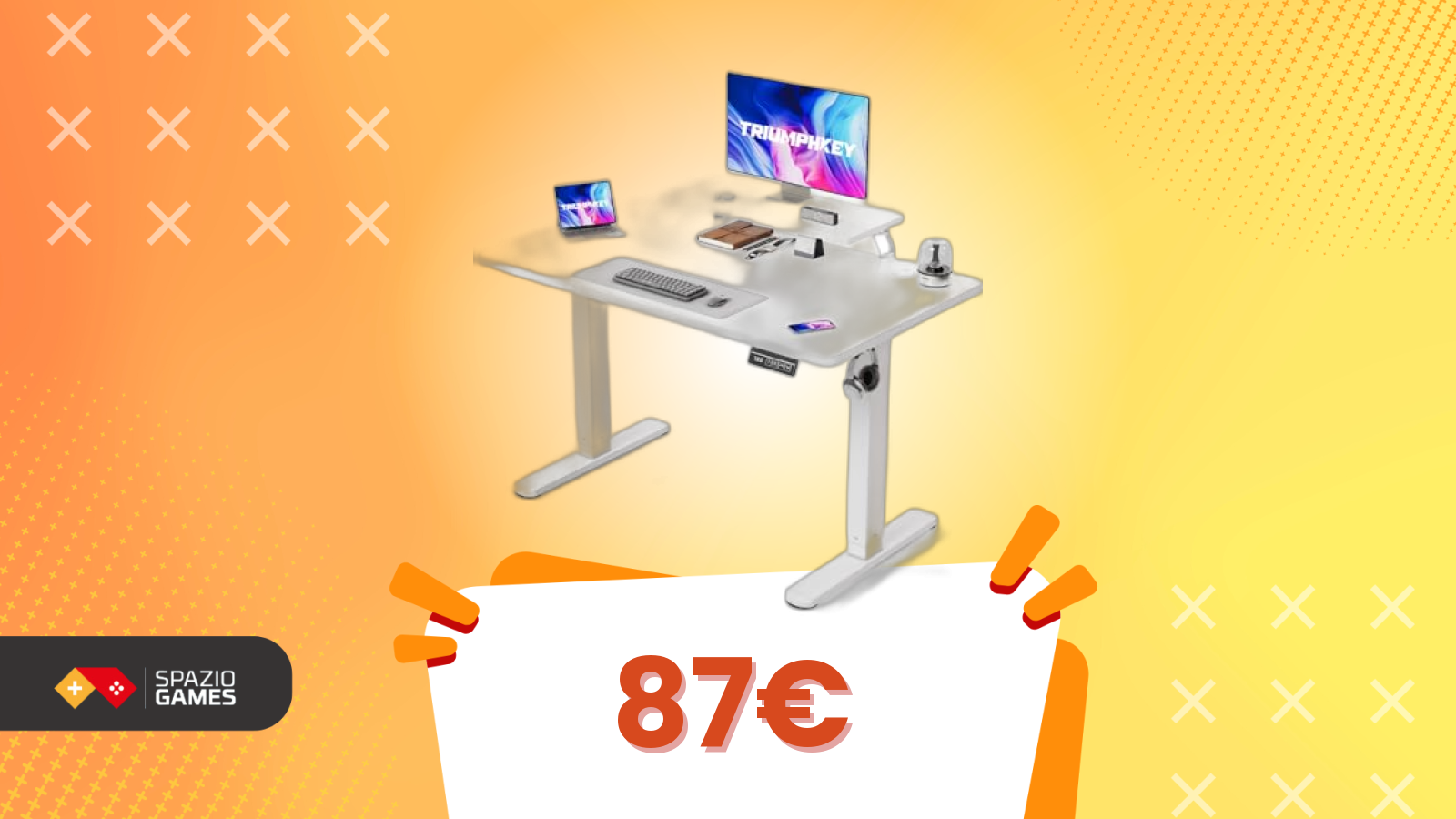 Scrivania regolabile elettrica a soli 87€ - Offerta di oggi