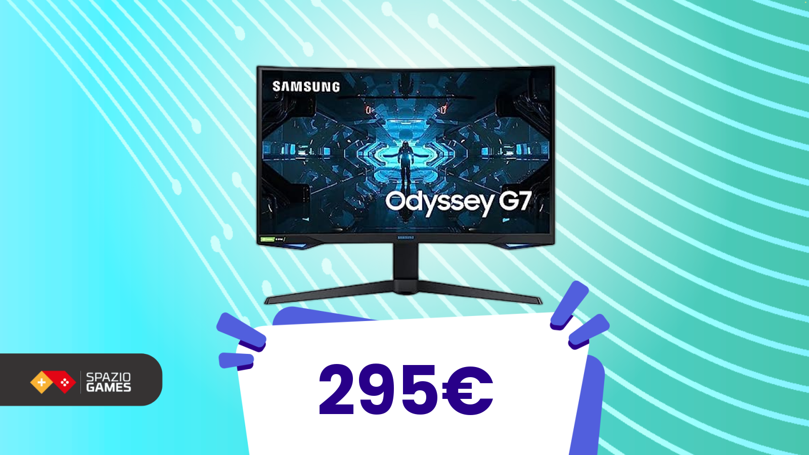 Sembra un prezzo normale, ma oggi Amazon ha scontato pesantemente l’Odyssey G7 (sotto i 300€)