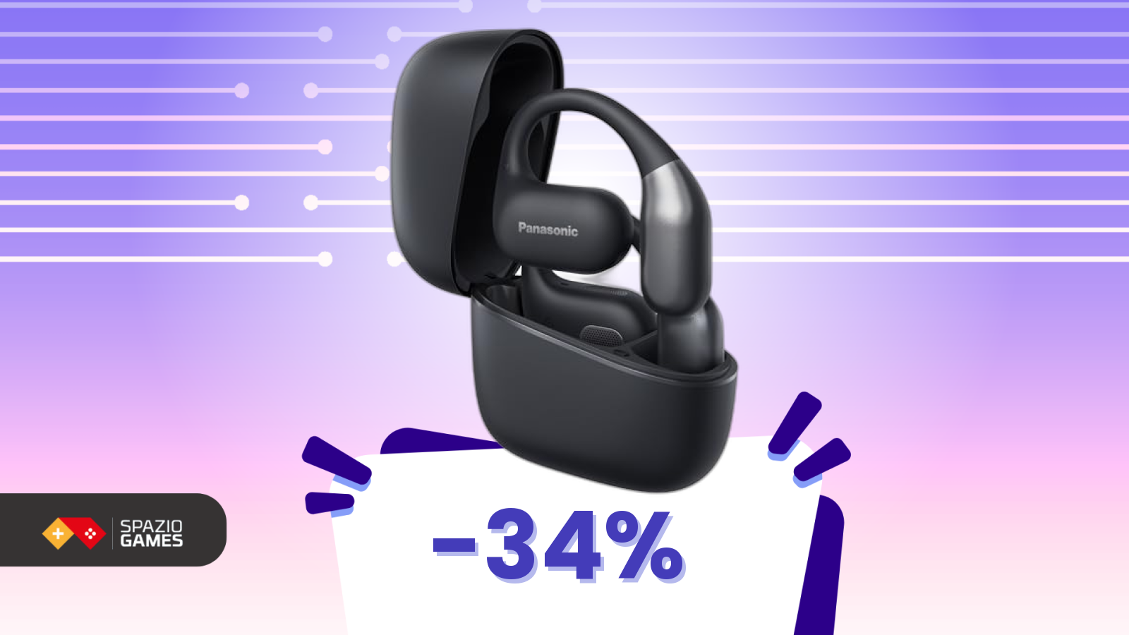 Gli auricolari in sconto li conosci, ma non questi Panasonic (-34%)