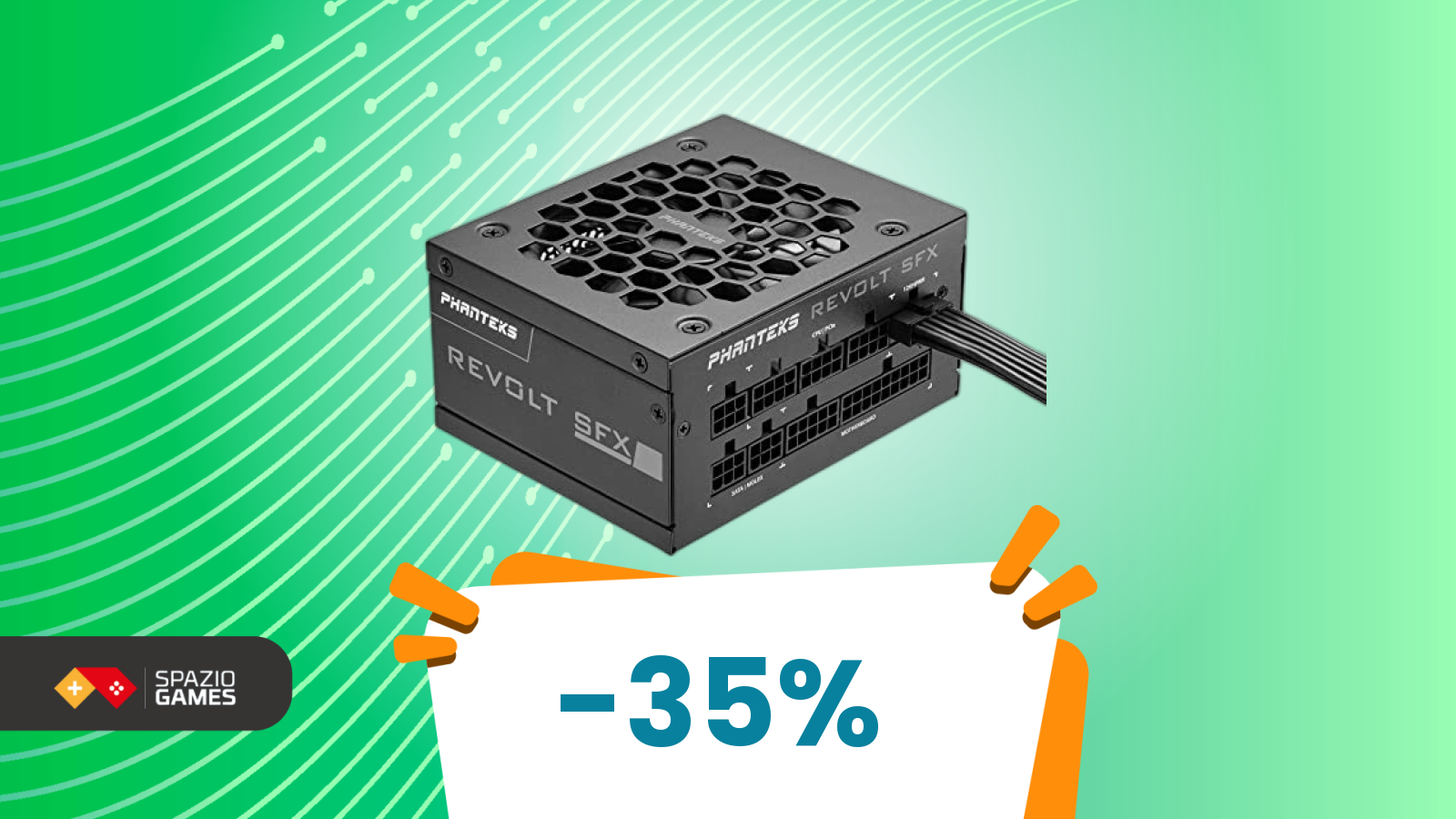 Zero rumore sotto il 30% di caricato! L’alimentatore Platinum ideale per build di fascia alta, oggi scontato