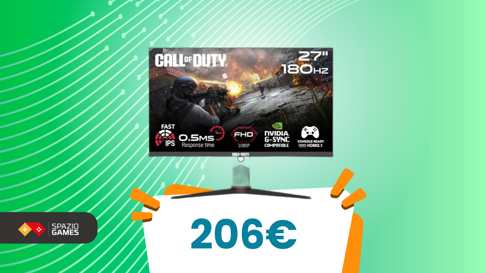 Perfetto per Call of Duty e simili, ancora meglio con lo sconto di oggi