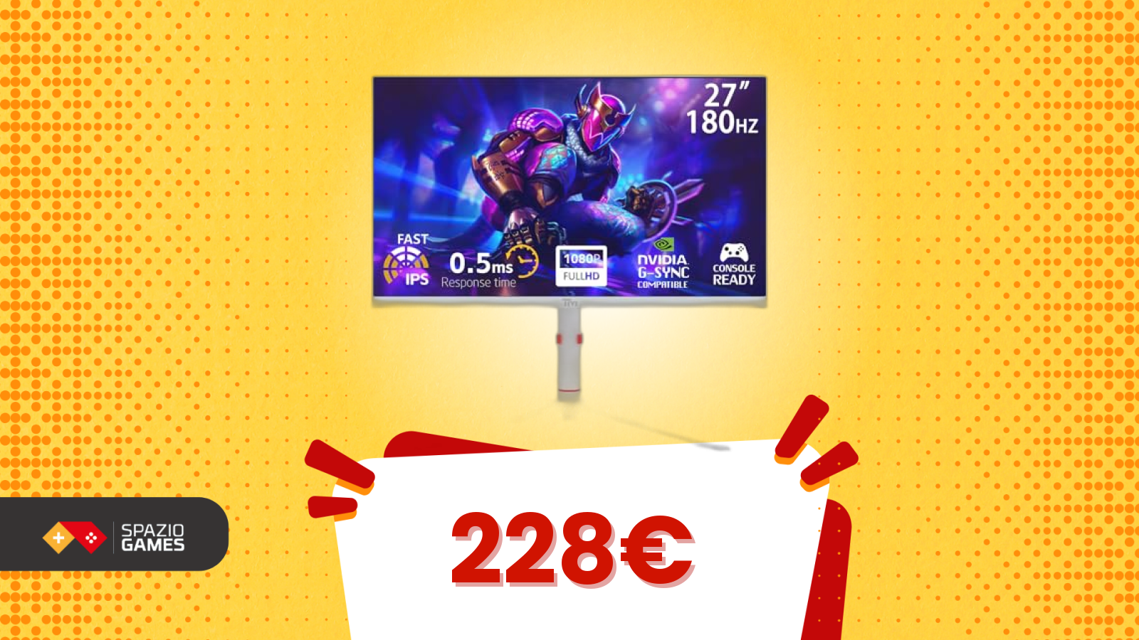 Questo monitor da 0,5 ms è quasi da OLED, e costa pochissimo