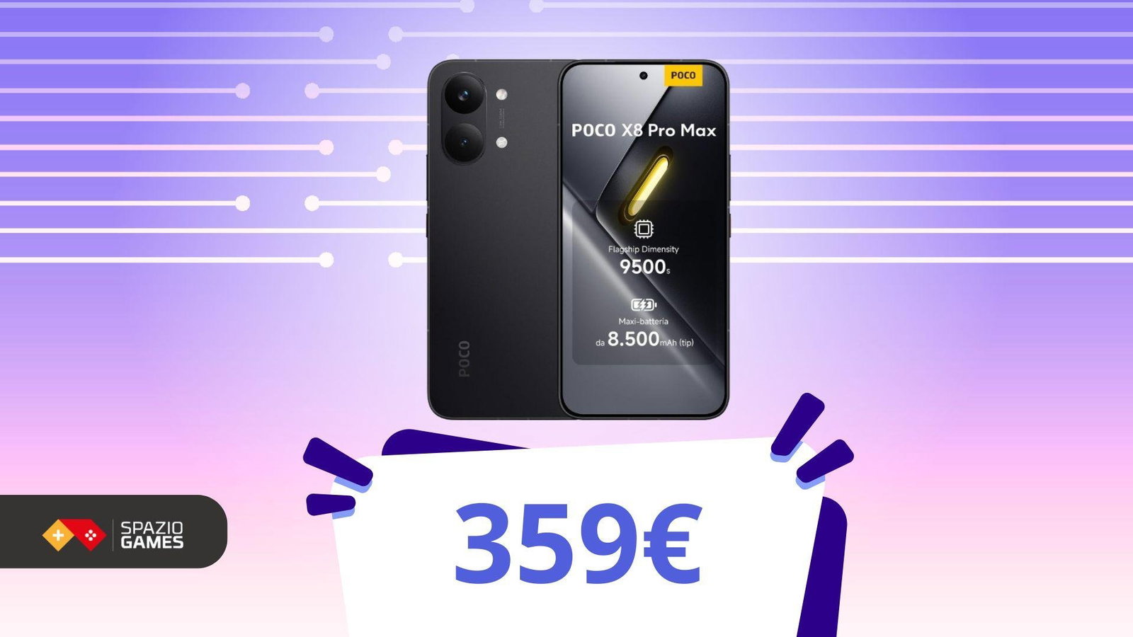 Autonomia estrema in un telefono non rugged: 8500 mAh