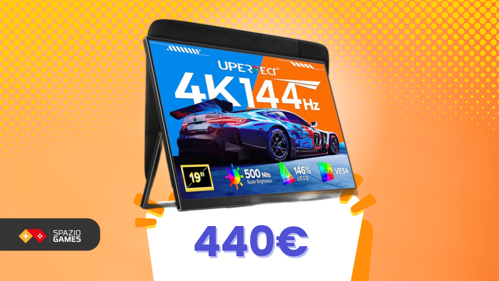 Portatile ma sorprendente: qualità top e sconto su questo monitor 4K