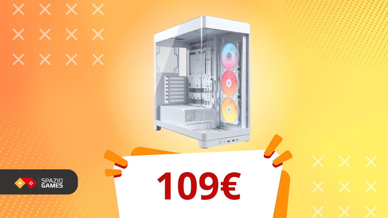 Da aprile è in sconto e lo è ancora: il case Corsair bianco continua a convenire