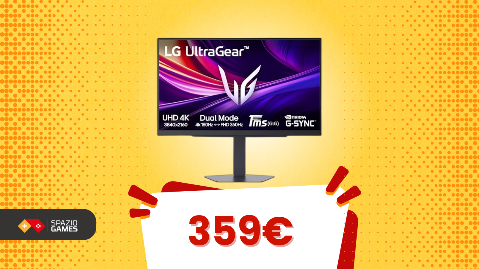 Un LG UltraGear 4K da 27" torna protagonista con uno sconto senza precedenti