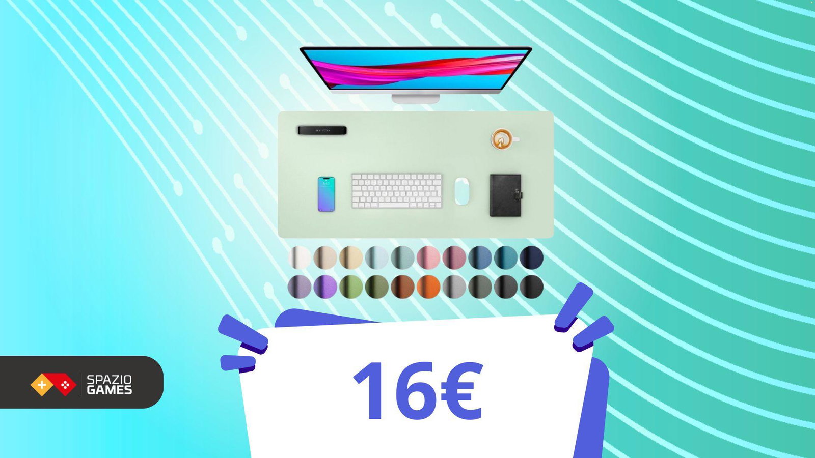 Rinnova la tua scrivania: il tappetino più venduto è in sconto in tanti colori