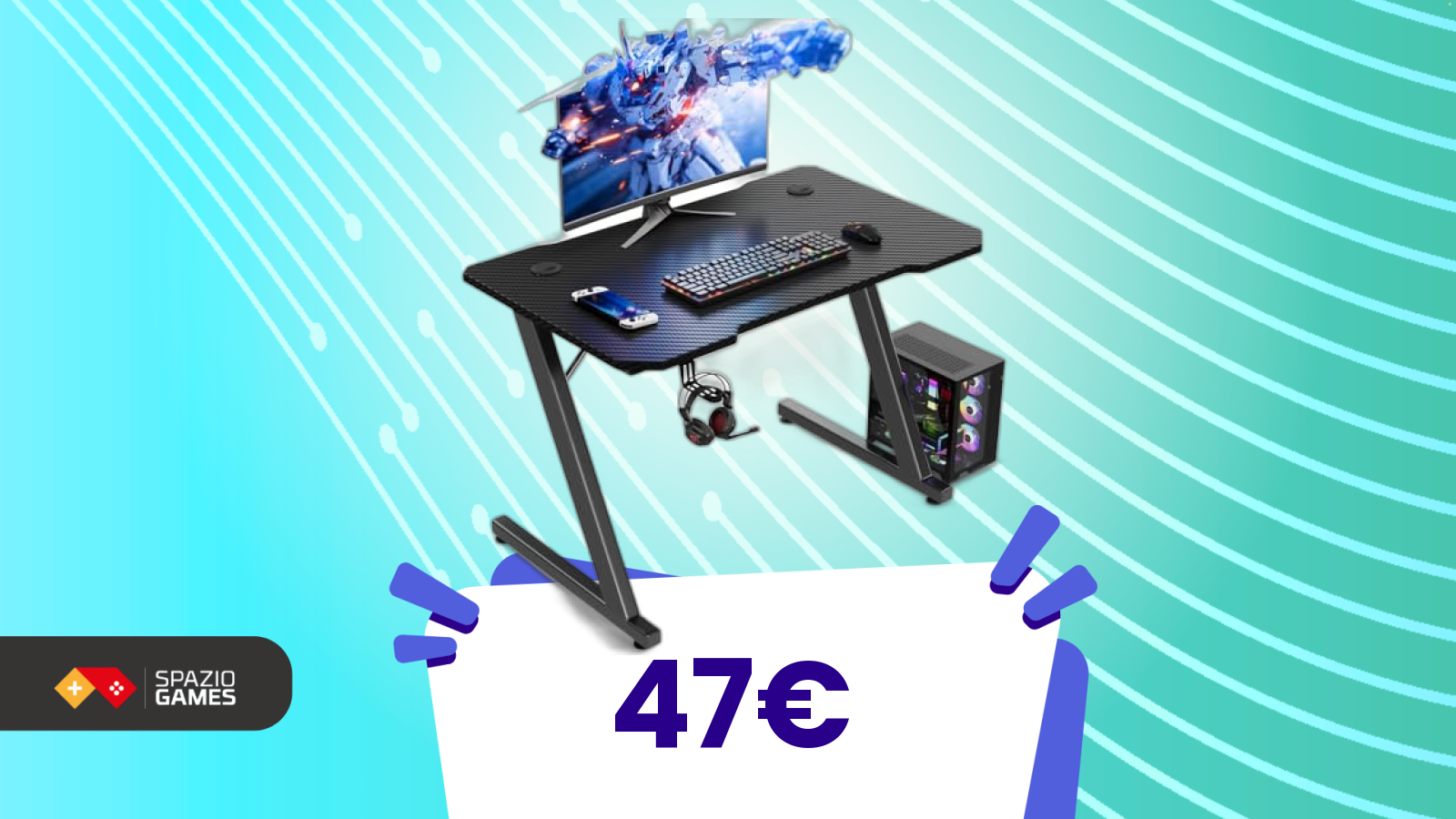 Incredibile: questa scrivania da gaming costa meno di una sedia