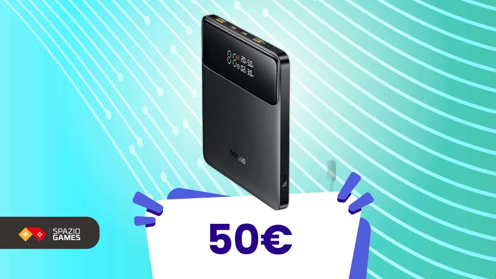 20.000 mAh non bastano: serve anche ricarica veloce. Questa da 100W è in offerta