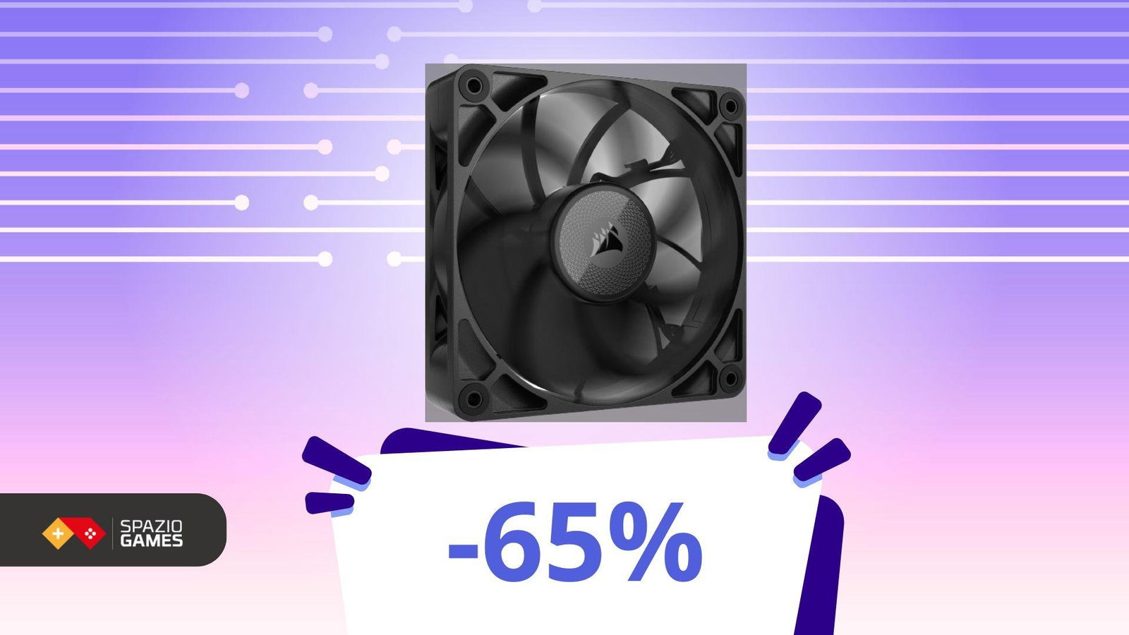 Ventola Corsair: pulita, semplice e oggi al prezzo più basso (-65%)