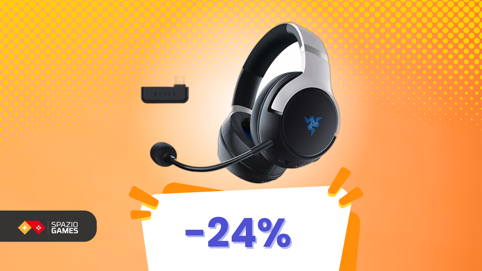 Le vuoi wireless e da gaming? Le cuffie Razer oggi hanno lo sconto più alto