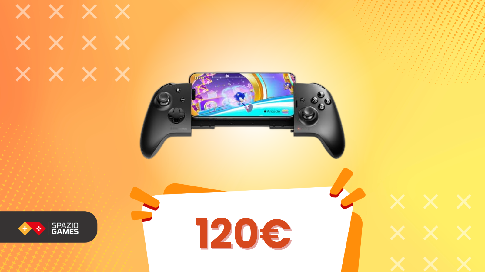 Controller split con alloggiamento per smartphone per gaming immersivo
