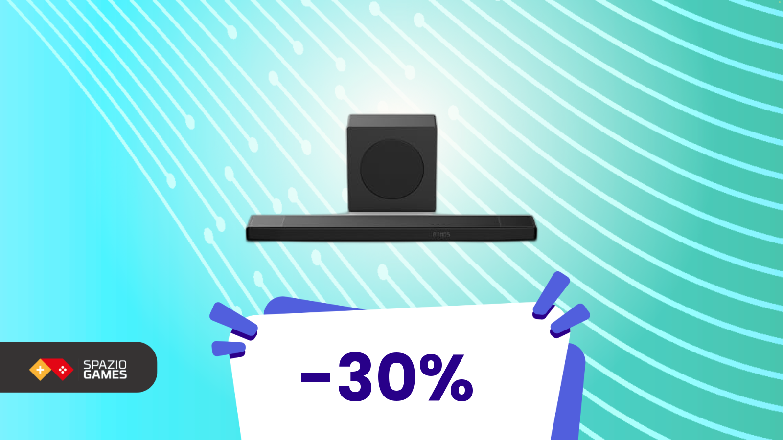 Questa soundbar di ultima generazione costa solo 188€ (e con il -30% è un vero colpo)