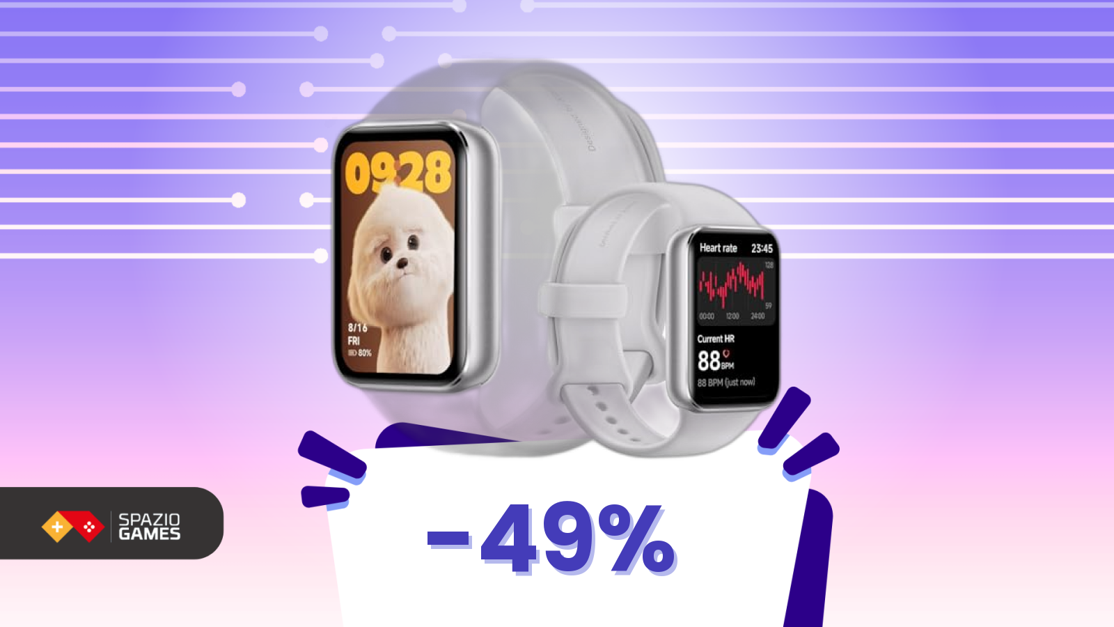 Affare flash su Amazon: Smart Band 9 Pro al 50% di sconto
