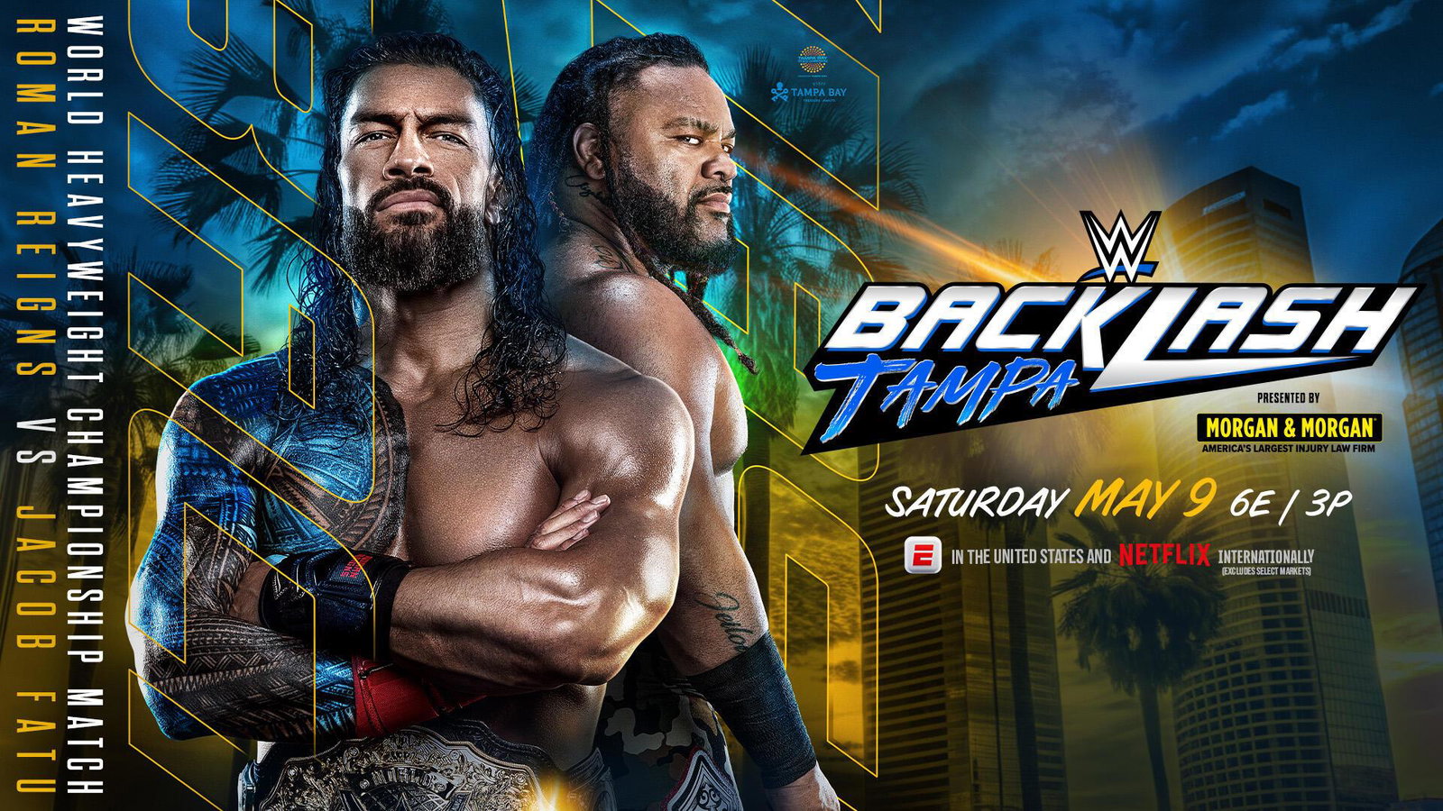 WWE Backlash Tampa: card e come vederlo in streaming