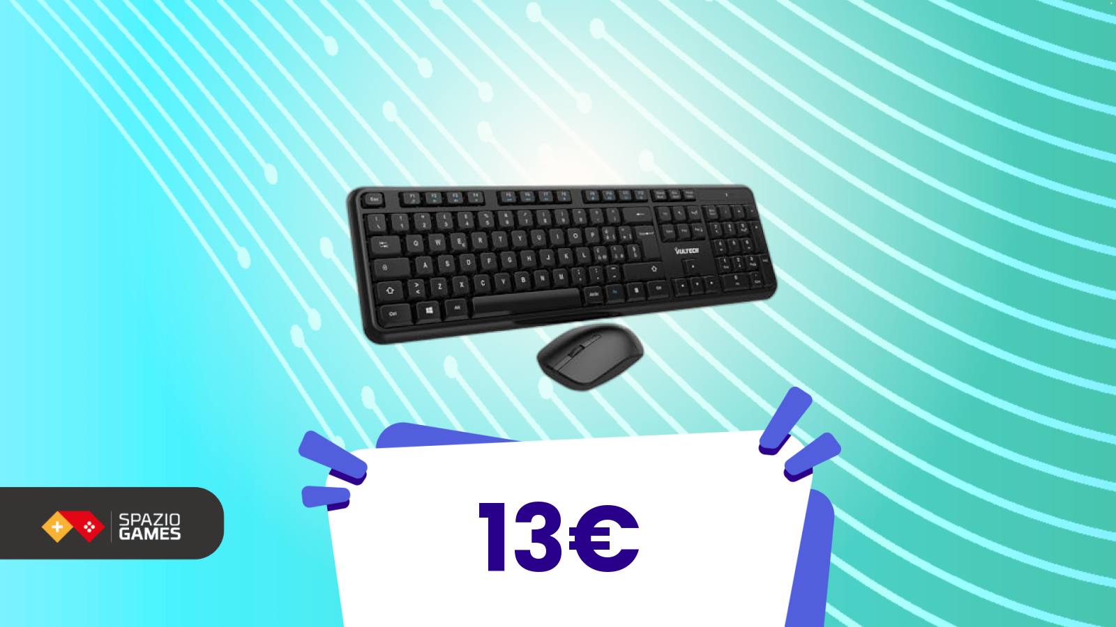 A soli 13€: questo kit tastiera e mouse sorprende per il prezzo
