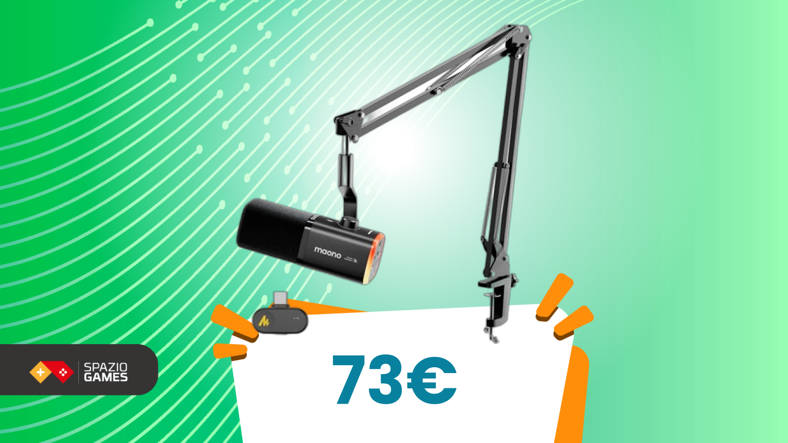 Con questo microfono non ti serve altro: braccio incluso e sconto incredibile oggi