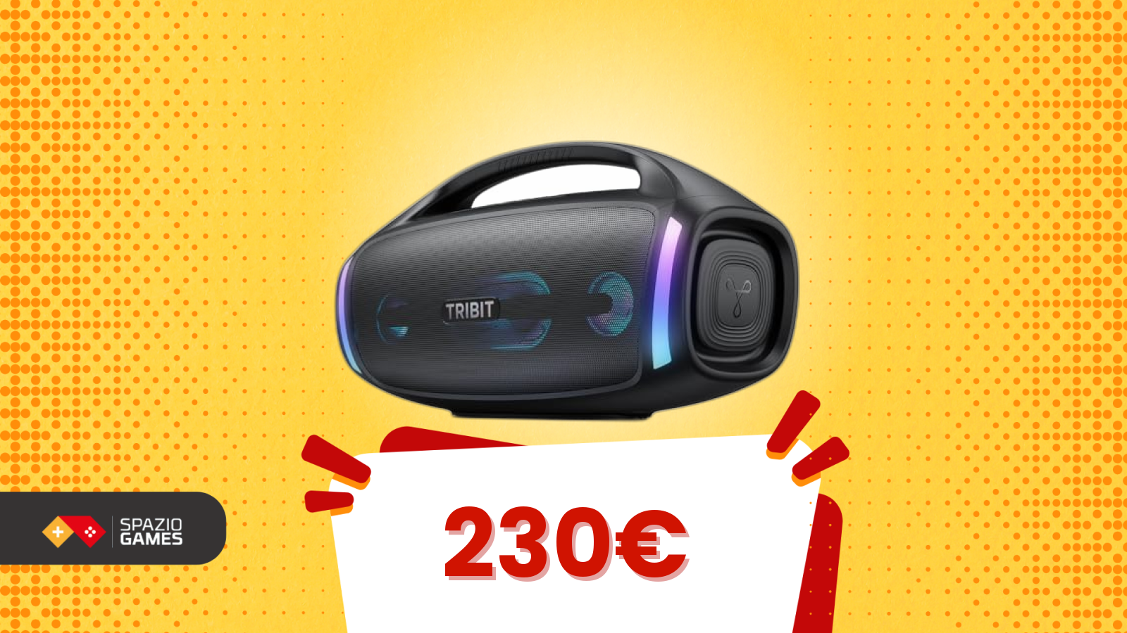 Cassa Bluetooth portatile con vero subwoofer: oggi in sconto da non perdere