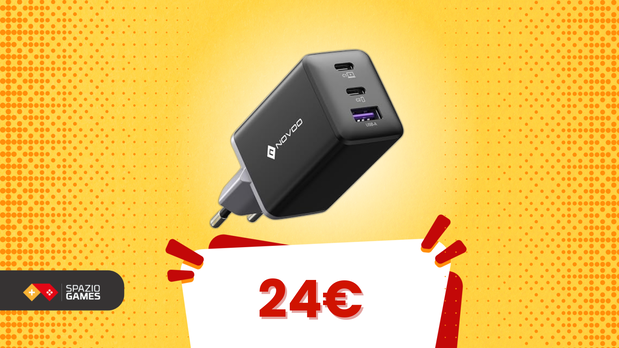 60W distribuiti su 3 porte: il miglior caricatore USB-C in offerta oggi ...
