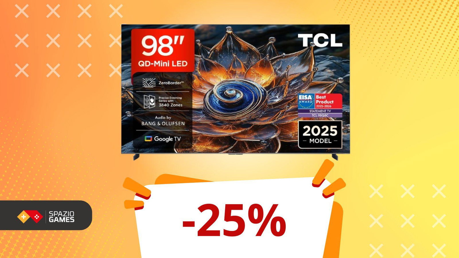 Sconto pazzesco: 1000€ in meno su questo QD-Mini LED da 98”!