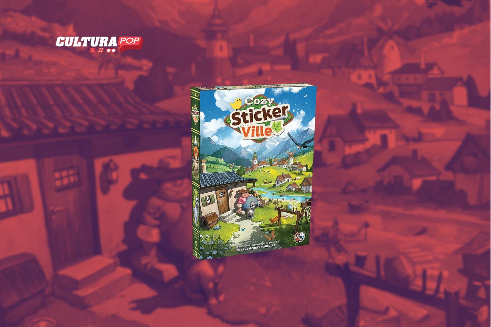 Anteprima: Cozy Sticker Ville, recensione: costruire un villaggio un adesivo alla volta
