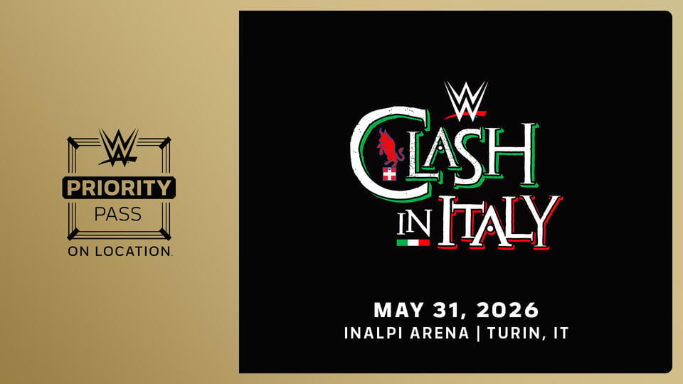 Anteprima: WWE Clash in Italy, tutte le info sui pacchetti On Location