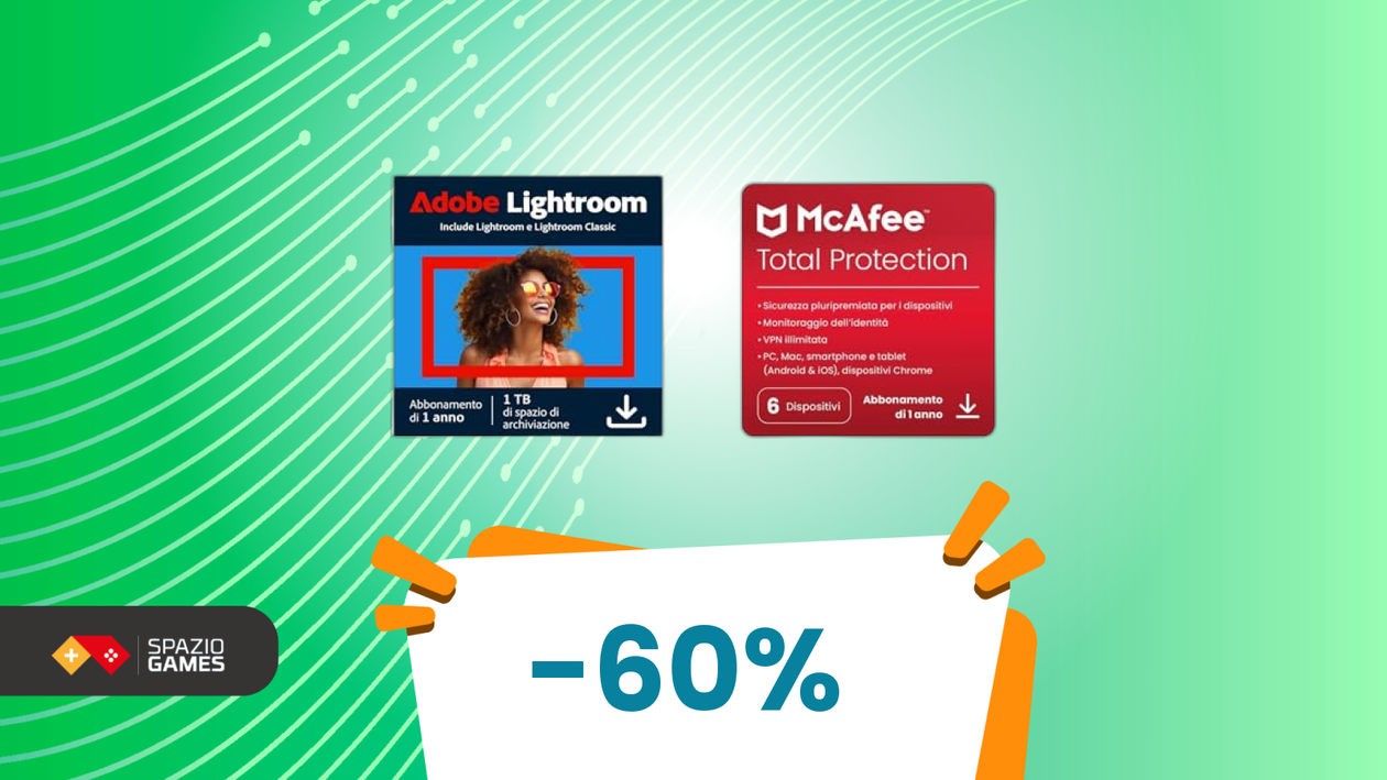 Immagine di La combo Adobe + McAfee che costa meno della metà (su Amazon)