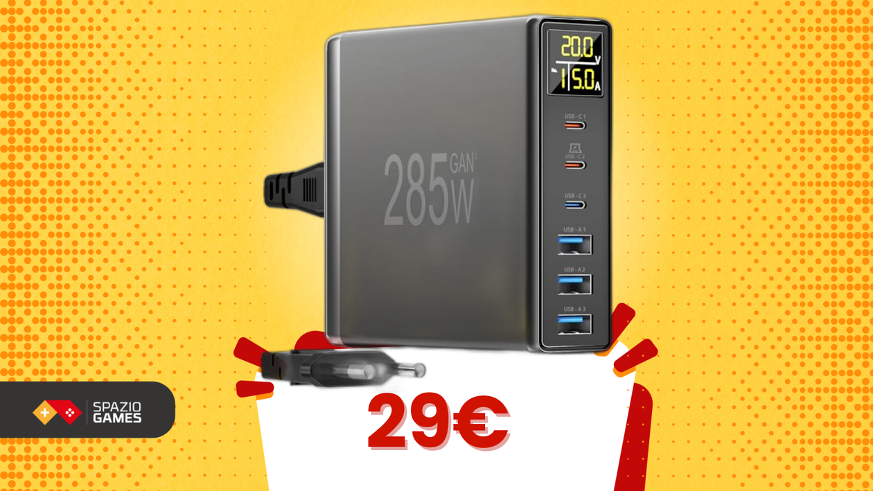 Immagine di Un solo caricatore, tutte le porte che ti servono: 285W a prezzo shock