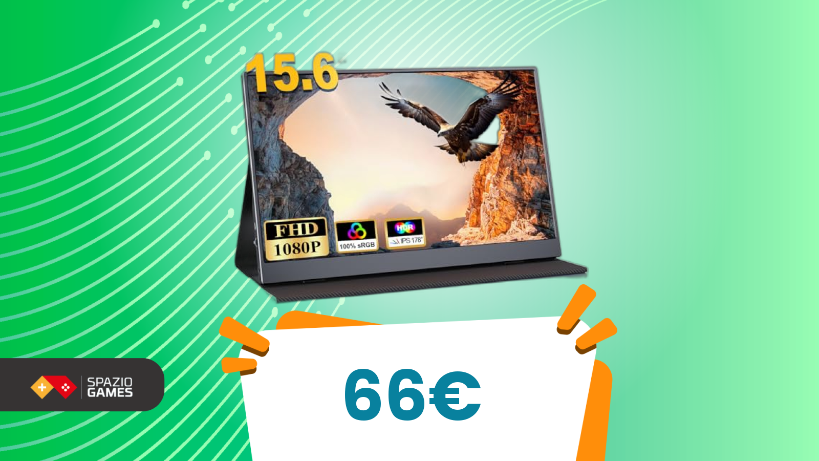 Anteprima: Un monitor che ti segue ovunque: compatto, portatile, incredibile a 66€