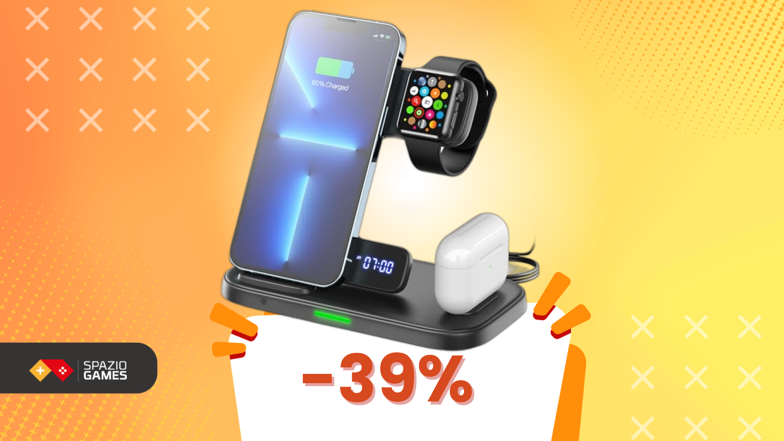 Anteprima: Sembra un caricatore qualunque, ma è una stazione Apple in sconto del 39%