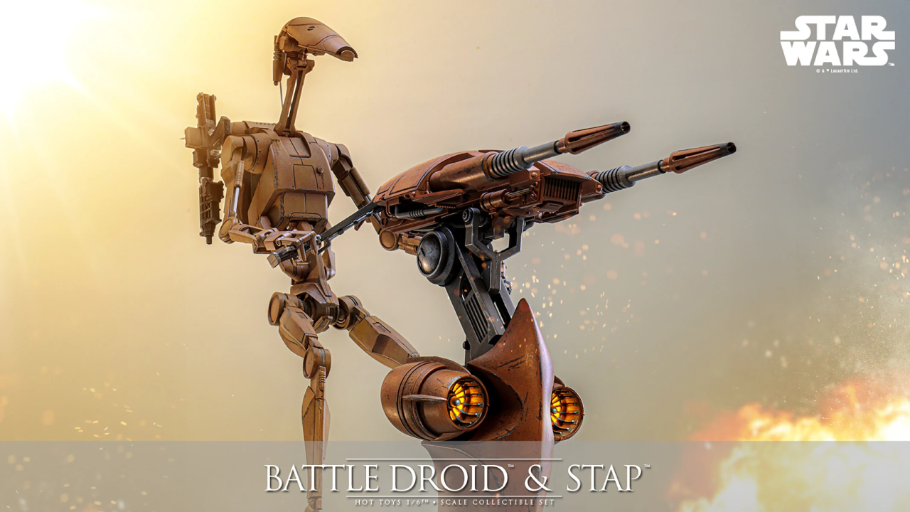 Anteprima: Star Wars: il Battle Droid & STAP di Hot Toys è pronto alla conquista di Naboo