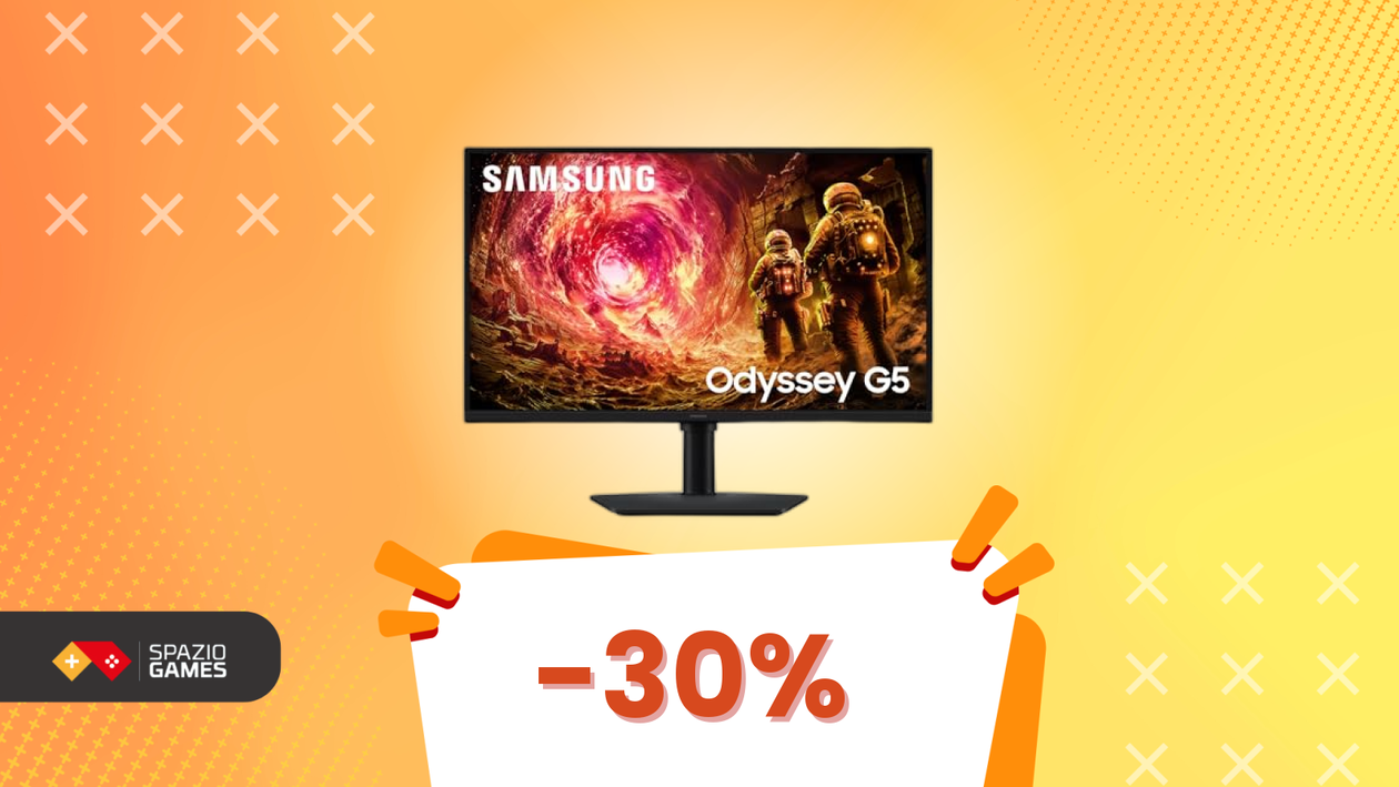 Immagine di Quando il prezzo scende, il gaming sale: Odyssey G5 sotto i 200€