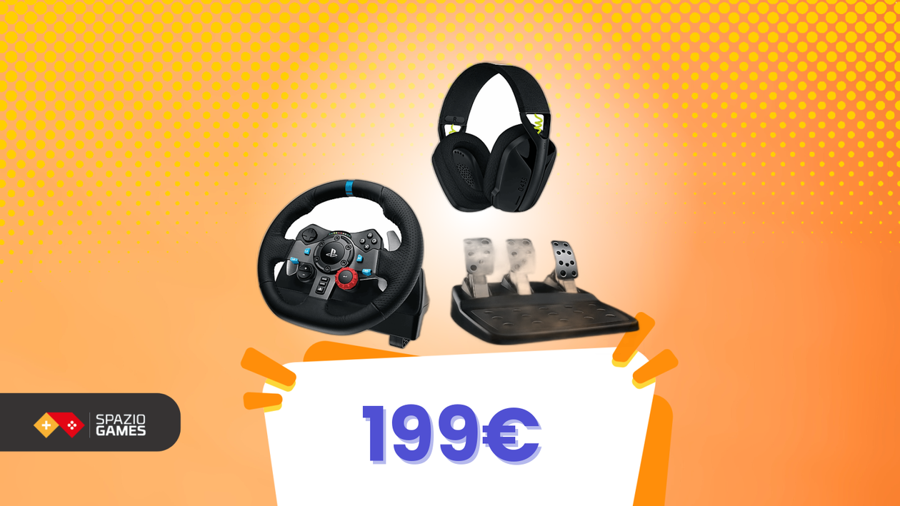 Immagine di MediaWorld spiazza tutti: kit simracing Logitech completo a meno di 200€