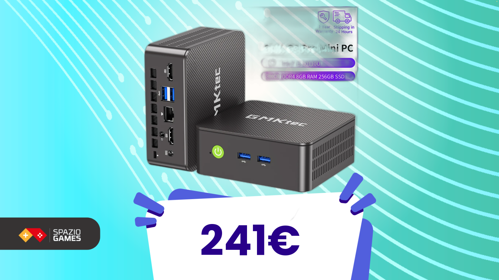 Anteprima: GMKtec G3 Pro Mini PC a soli 241€! Sconto del 96%