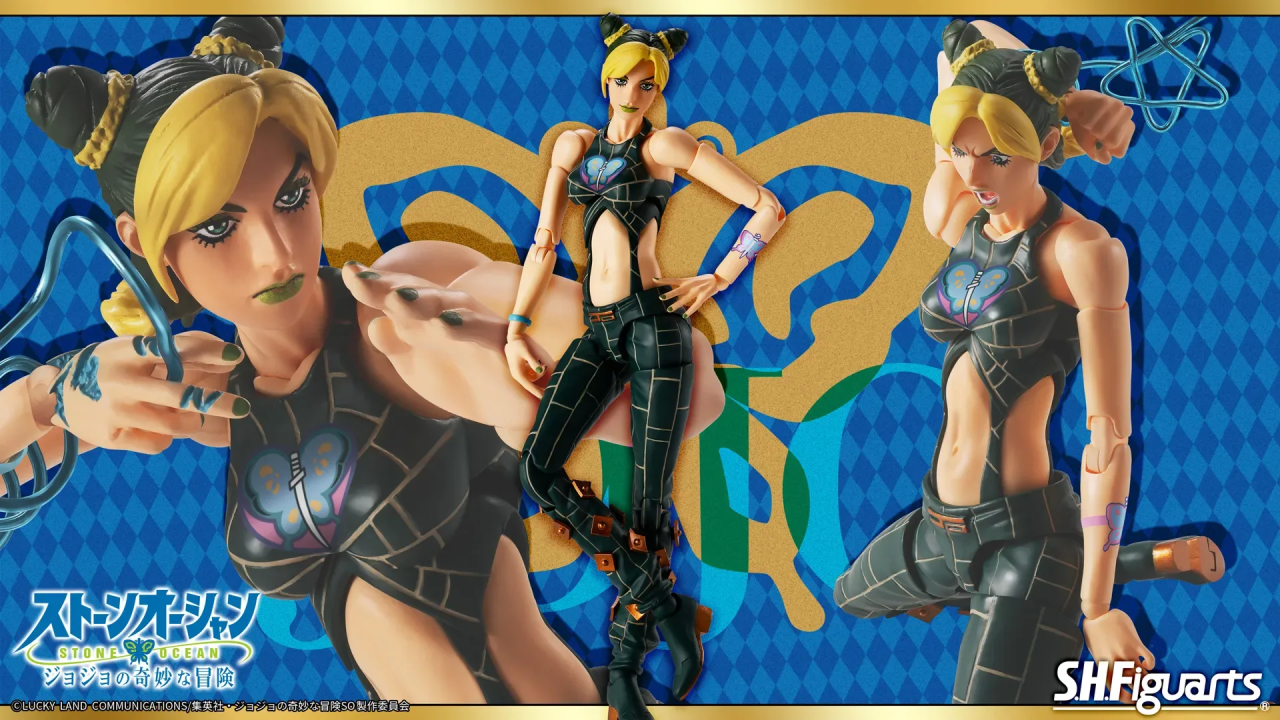 Anteprima: Jolyne Kujo libera il potere di Stone Free nella nuova SH Figuarts