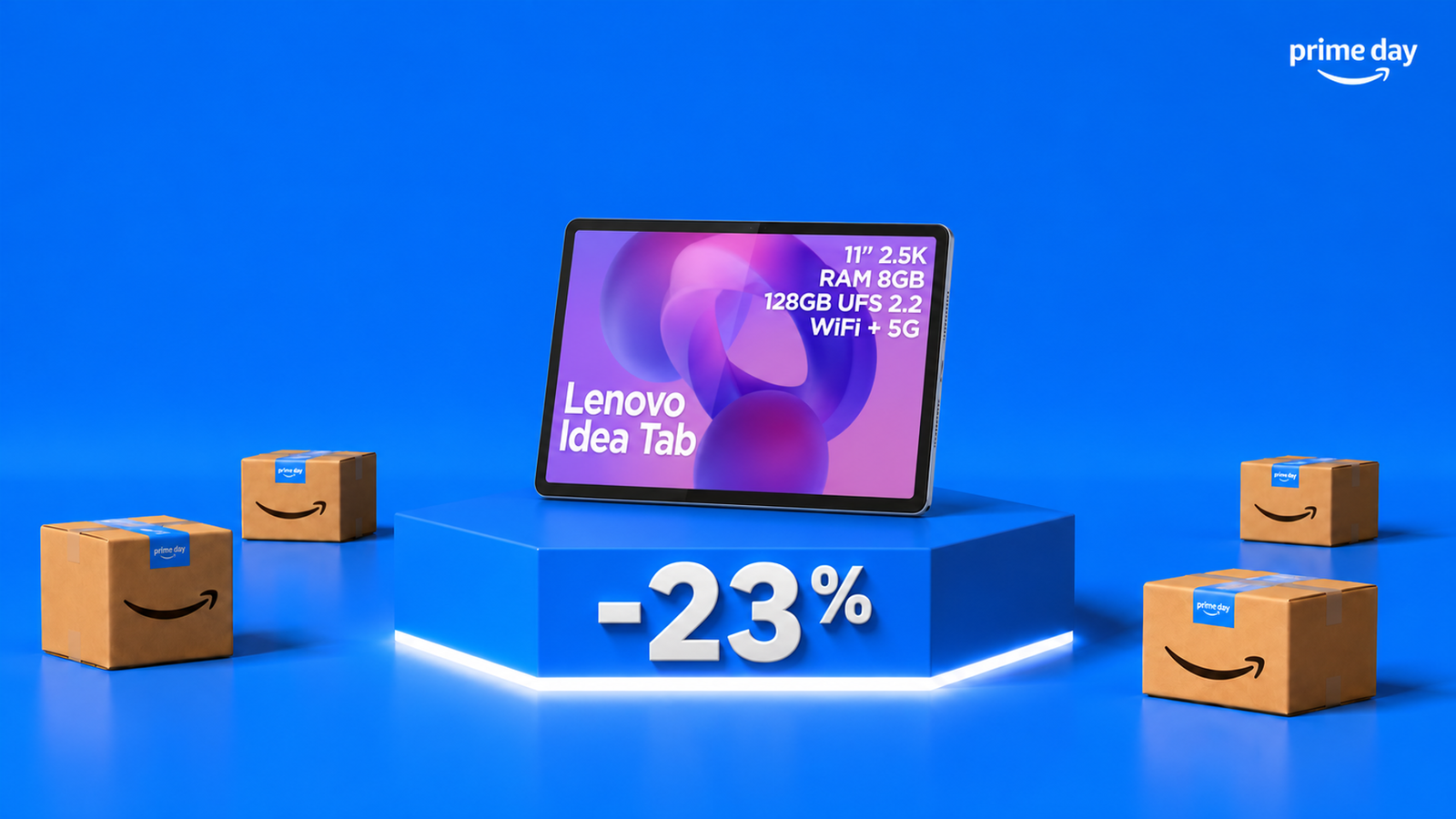 Lenovo Idea Tab 5G da 128GB cala del 23%: tablet 5G in offerta