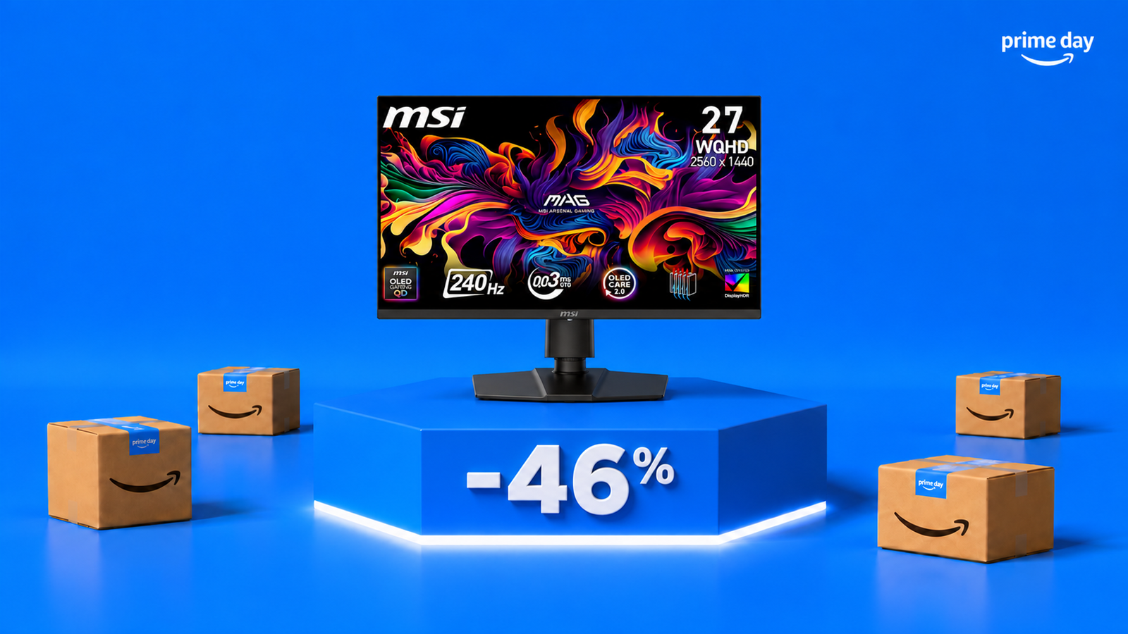 MSI MAG 273QP QD-OLED X24 crolla a 379€: 320€ di risparmio