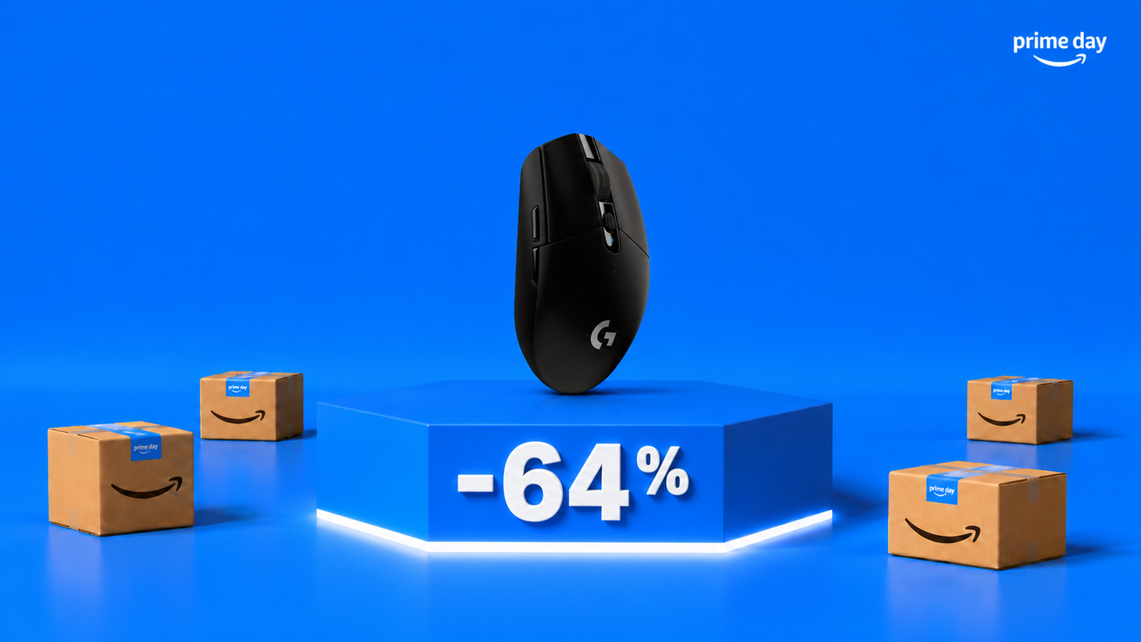 Logitech G305 LIGHTSPEED crolla del 64%: mouse wireless a 27€