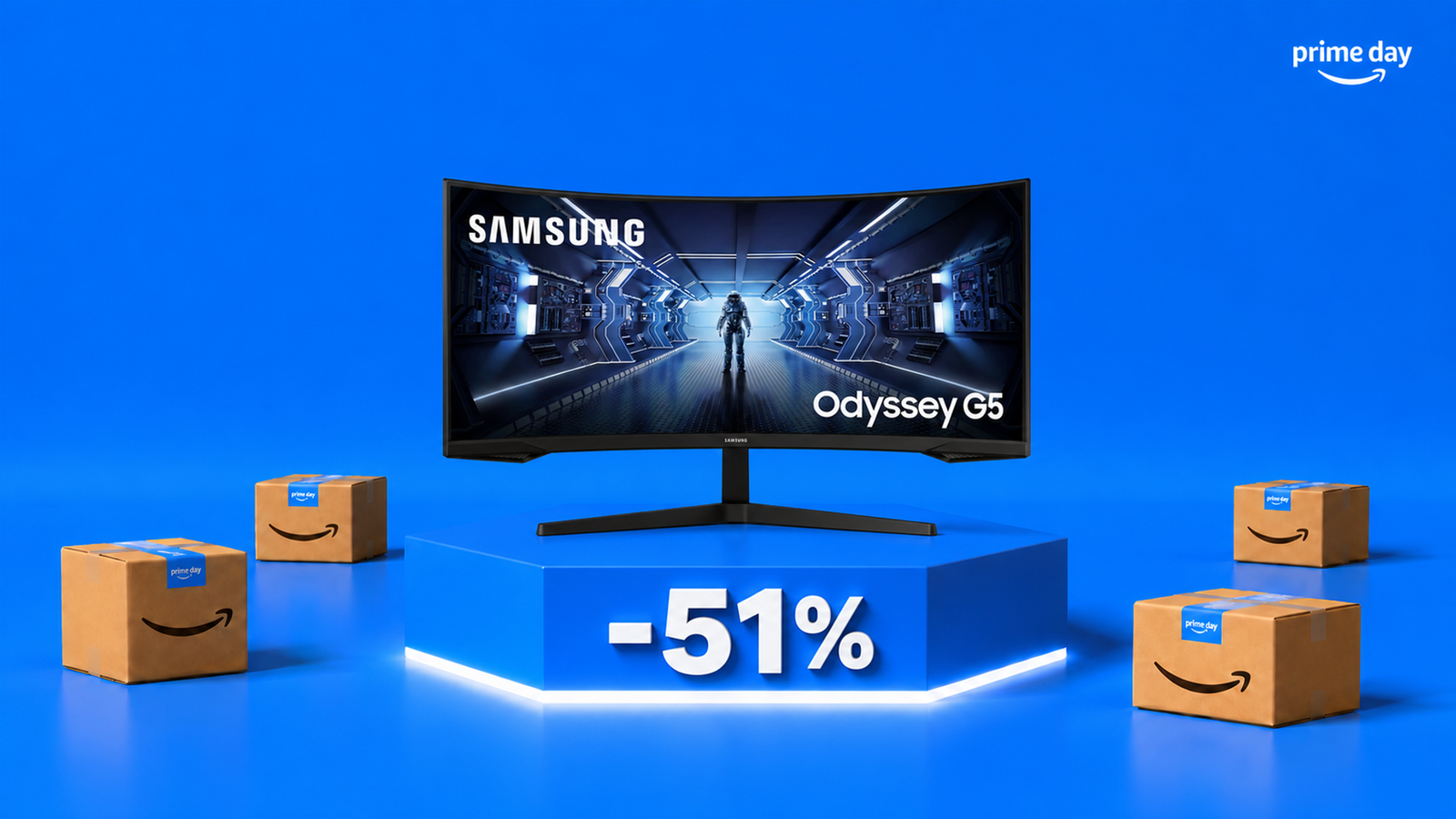 Samsung Odyssey G5 al 51%: il monitor gaming ora costa la metà